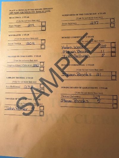 Town Vote - Open Positions 